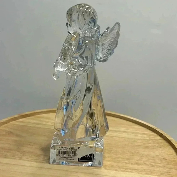 Mikasa Crystal Angel Figurine with violin 8” tall Germany Herald collection - Picture 3 of 7